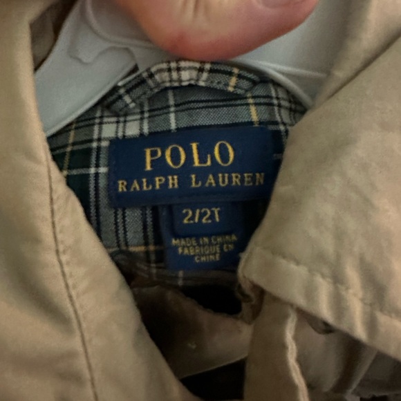 Ralph Lauren KIDS | Trench Coat | size 2T | RL Lauren Tan - Picture 4 of 4